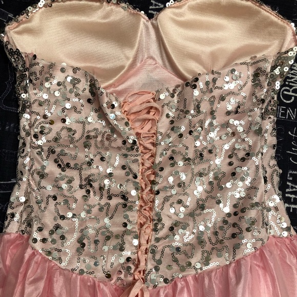 Pink Costume Dress with silver sequin top - Picture 2 of 3